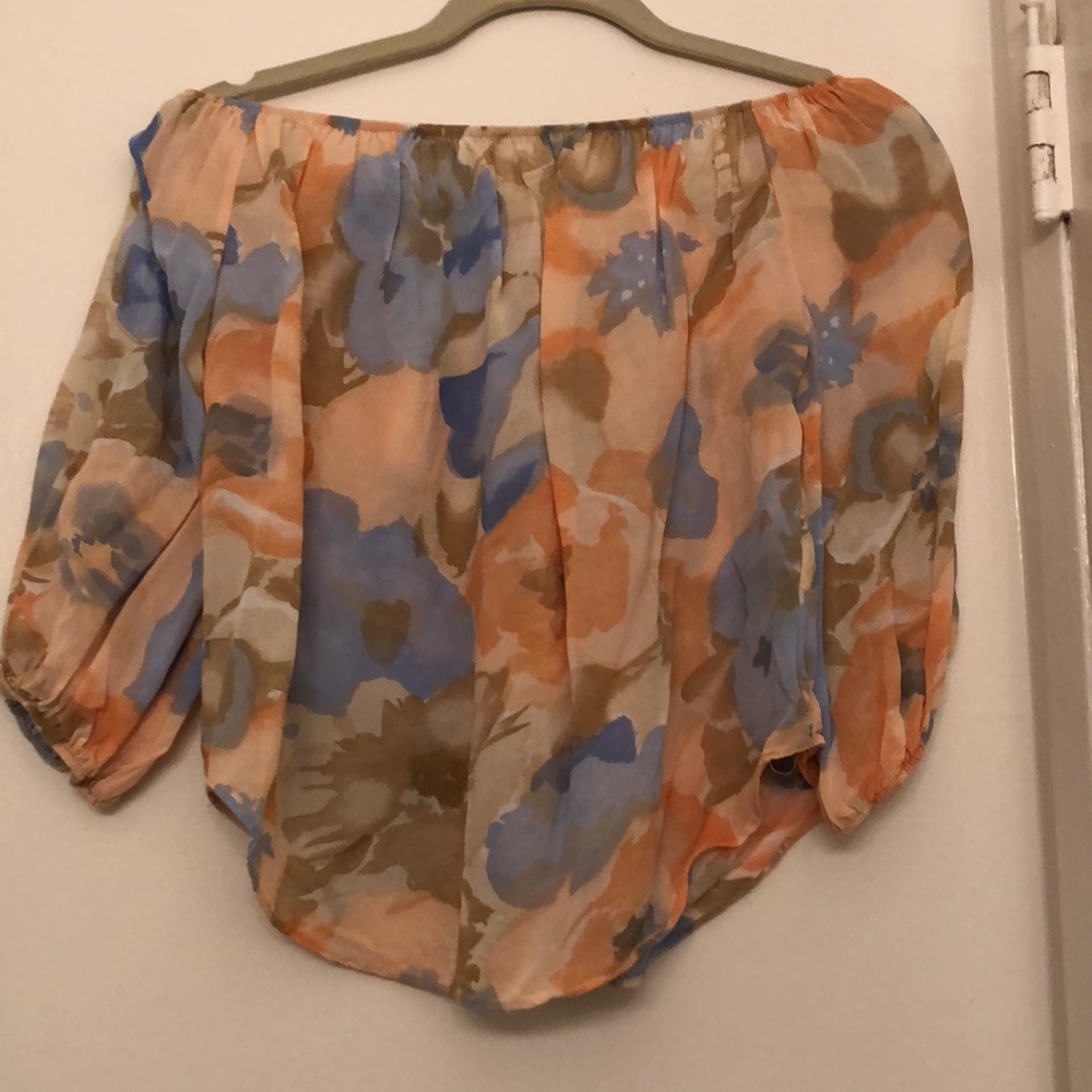 Hourglass Lilly Floral Off the Shoulder Blouse